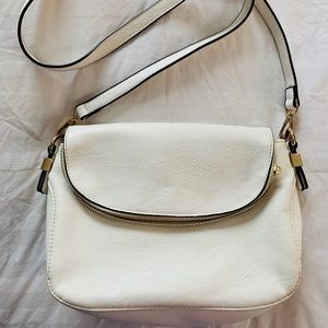 White crossbody purse